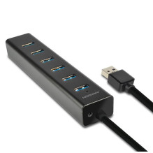 I / O HUB USB3.0 7PORT CHARGING / W / AC 1.2M HUE-SA7BP AXAGON