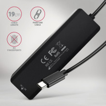 I / O HUB USB-C TRAVEL / 0.19M HUE-C2C AXAGON