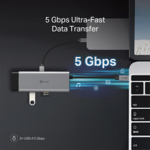 Įvesties / išvesties šakotuvas USB-C 7 prievadų / UH7021C TP-LINK