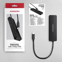 I / O HUB USB-C TRAVEL / 0.19M HUE-C2C AXAGON