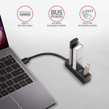 I / O HUB USB3.2 4PORT MINI / 0.2M HUE-M1A AXAGON