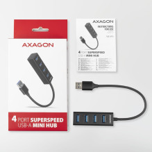 I / O HUB USB3.2 4PORT MINI / 0.2M HUE-M1A AXAGON