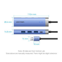 Įvesties / išvesties šakotuvas 5 viename USB 3.0 / 0,15 m TGFSB VENTION Įvesties / išvesties šakotuvas 5 viename USB 3.0 / 0,15 m TGFSB VENTION