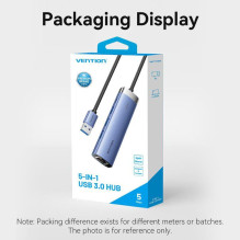 Įvesties / išvesties šakotuvas 5 viename USB 3.0 / 0,15 m TGFSB VENTION Įvesties / išvesties šakotuvas 5 viename USB 3.0 / 0,15 m TGFSB VENTION