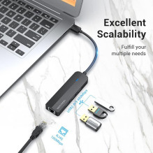 I / O HUB USB2.0 3PORT / 0.15M CHPBB VENTION