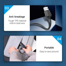 USB 2.0 I/O ŠAKOTUVAS 3 PRIEVADŲ / 0,15 M CHPBB VENTIONE USB 2.0 I/O ŠAKOTUVAS 3 PRIEVADŲ / 0,15 M CHPBB VENTIONE