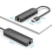 USB 2.0 I/O ŠAKOTUVAS 3 PRIEVADŲ / 0,15 M CHPBB VENTIONE USB 2.0 I/O ŠAKOTUVAS 3 PRIEVADŲ / 0,15 M CHPBB VENTIONE