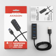 I / O HUB USB3.2 4PORT MINI / 1.2M HUE-M1AL AXAGON