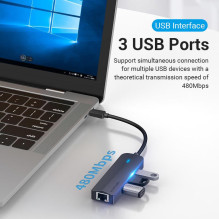 Įvesties / išvesties šakotuvas 5 viename USB-C / 0,15 m TGOBB VENTION Įvesties / išvesties šakotuvas 5 viename USB-C / 0,15 m TGOBB VENTION