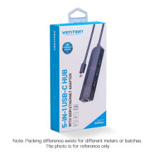 Įvesties / išvesties šakotuvas 5 viename USB-C / 0,15 m TGOBB VENTION Įvesties / išvesties šakotuvas 5 viename USB-C / 0,15 m TGOBB VENTION