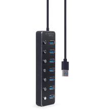 I / O HUB USB3 7PORT / UHB-U3P7P-01 GEMBIRD