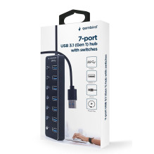 I / O HUB USB3 7PORT / UHB-U3P7P-01 GEMBIRD