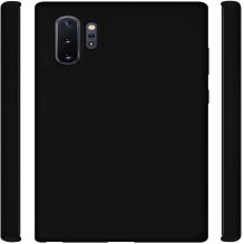 Evelatus Samsung Galaxy Note 10 Plus Premium Soft Touch Silicone Case Black