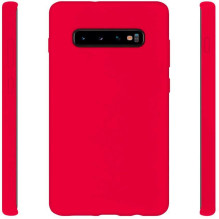 „Evelatus Samsung Galaxy S10 Plus“ minkštas silikoninis dėklas, raudonas „Evelatus Samsung Galaxy S10 Plus“ minkštas silikoninis dėklas, raudonas