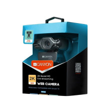 Canyon C6 2k Ultra full HD 3.2Mega webcam with USB2.0 connec Black Canyon C6 2k Ultra full HD 3.2Mega webcam with USB2.0 connec Black