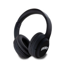 DKNY - DKNY PU odos belaidės ausinės su arkos logotipu, juodos