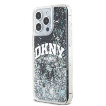 DKNY DKNY Liquid Glitter Big Logo iPhone 14 Pro Max Case - Black
