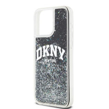 DKNY DKNY Liquid Glitter Big Logo iPhone 14 Pro Max Case - Black