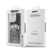 DKNY DKNY Liquid Glitter Big Logo iPhone 14 Pro Max Case - Black