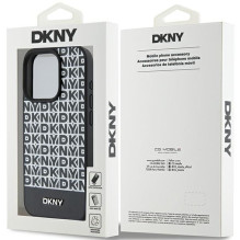 DKNY DKNY Leather Printed Pattern Metal Logo MagSafe Case for iPhone 15 Pro Max - Black DKNY DKNY Leather Printed Pattern Metal Logo MagSafe Case for iPhone 15 Pro Max - Black