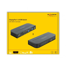 DeLOCK DisplayPort 1.4 KVM jungiklis 8K 30 Hz su USB 3.2 Gen 1 DeLOCK DisplayPort 1.4 KVM jungiklis 8K 30 Hz su USB 3.2 Gen 1