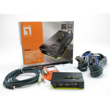 Switch LevelOne KVM switch LevelOne 2x USB KVM-0221 with audio - KVM-0221