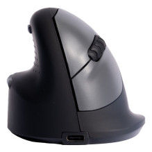 Pelė R-GO Tools R-Go ergonomiška kairė didelė „Bluetooth“ pilka / sidabrinė