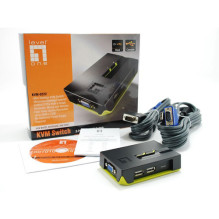 LevelOne KVM pārslēdzējs 2-Portu USB VGA sw LevelOne KVM pārslēdzējs 2-Portu USB VGA sw