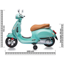 Jamara Jamara Braucamrīks Vespa GTS 125 mint green Li-Power 12.6 Jamara Jamara Braucamrīks Vespa GTS 125 mint green Li-Power 12.6
