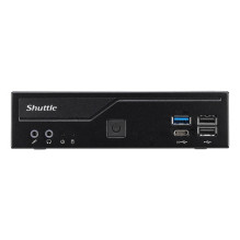 Mātesplate Shuttle DH610V2 S1700 H610 BLACK 120W / GLN HDMI DISPLAY-PORT COM-PORT