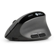 BakkerElkhuizen „MidWay“ belaidė RF + „Bluetooth“ + USB C tipo optinė pelė biurui dešiniarankiams, 2400 DPI BakkerElkhuizen „MidWay“ belaidė RF + „Bluetooth“ + USB C tipo optinė pelė biurui dešiniarankiams, 2400 DPI