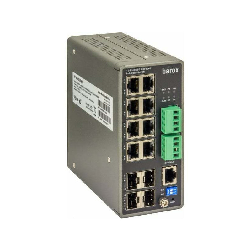 Barox RY-804GBTME Managed L2 / L3 Gigabit Ethernet (10 / 100 / 1000) Network Switch Black
