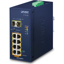 PLANET Industrial 8-Port GE 802.3at PoE + 2 100 / 1000X SFP switch