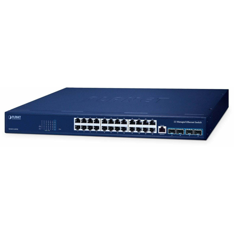 Planet 24-portu pārvaldāms tīkla slēdzis GS-6311-24T4X