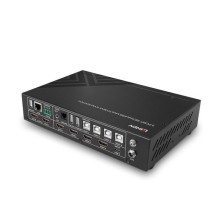 LINDY 5 portu KVM pārslēdzējs bezšuvju daudzskata 4HDMI 1USB Type C LINDY 5 portu KVM pārslēdzējs bezšuvju daudzskata 4HDMI 1USB Type C