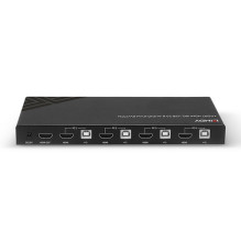 LINDY 4 Port HDMI 18G, USB 2.0 ir Audio KVM jungiklis