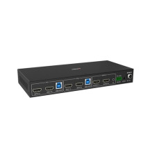 LINDY 2 portu dubultgalvas HDMI 4K60, USB3.0 KVM pārslēdzējs