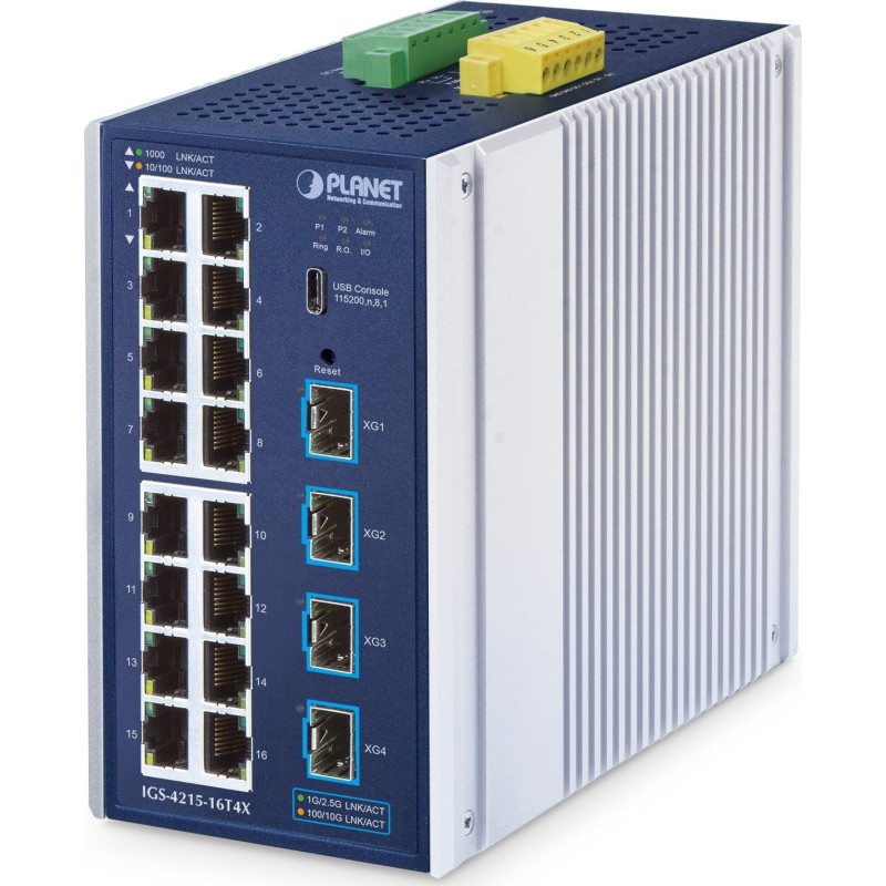 Switch Planet Planet Industrial L2 / L4 16-portu pārvaldāms tīkla slēdzis IGS-4215-16T4