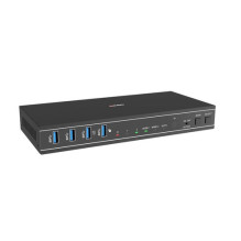 LINDY 2 portu dubultgalvas HDMI 4K60, USB3.0 KVM pārslēdzējs