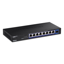 Switch TRENDnet 9 portu 2.5G neslāņots slēdzis ar 10G SFP+ portu Switch TRENDnet 9 portu 2.5G neslāņots slēdzis ar 10G SFP+ portu