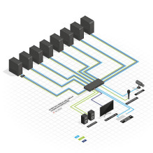 LINDY DVI-I vienos jungties USB 2.0 audio KVM komutatorius Pro 8 prievadų LINDY DVI-I vienos jungties USB 2.0 audio KVM komutatorius Pro 8 prievadų