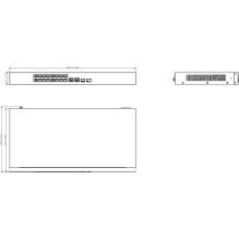 Switch Dahua Technology SWITCH POE CS4218-16ET-240 16-PORTOWY SFP DAHUA