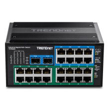 TRENDnet Pramoninis komutatorius 26Port Gbit PoE+ metalinis DIN bėgelis