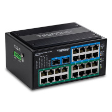 TRENDnet Pramoninis komutatorius 26Port Gbit PoE+ metalinis DIN bėgelis