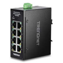 Komutatorius TRENDnet TRENDnet 8 prievadų pramoninis greito Ethernet DIN bėgelio mini komutatorius Komutatorius TRENDnet TRENDnet 8 prievadų pramoninis greito Ethernet DIN bėgelio mini komutatorius