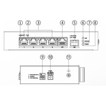 Switch Hikvision DS-3T0306HP / No Power unit Switch Hikvision DS-3T0306HP / No Power unit