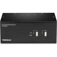 TRENDnet KVM jungiklis 2-portu DVI USB su audio USB 2.0 šakotuvu