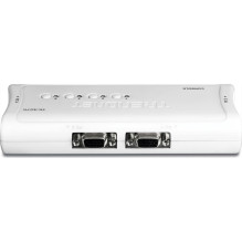 Switch TRENDnet 4xK / V / M 2048x1536 4xVGA / USB cables TK-407K Switch TRENDnet 4xK / V / M 2048x1536 4xVGA / USB cables TK-407K