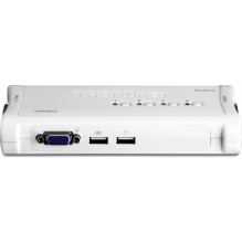 Jungiklis TRENDnet 4xK / V / M 2048x1536 4xVGA / USB kabeliai TK-407K