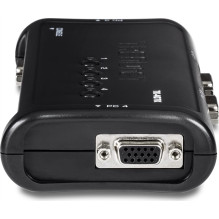 Jungiklis TRENDnet 4xK / V / M 2048x1536 4xVGA / USB kabeliai TK-407K